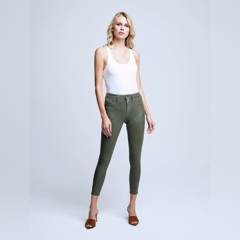 L'AGENCE ⚜️ Margot Hi Rise Ankle Skinny in Beetle